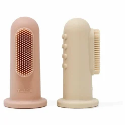 New Mushie Brosses à dents bébé - Set de 2 | Blush