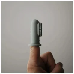 Mushie Brosses à dents bébé - Set de 2 | Vert amande Outlet