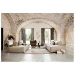 Ferm Living Buffet Haze, en verre strié et métal |