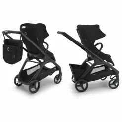 Clearance Bugaboo Dragonfly Poussette citadine complète châssis graphite | Gris chiné