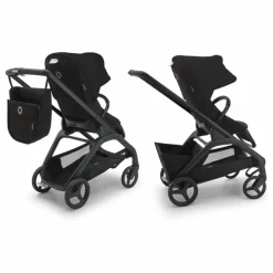 Bugaboo Dragonfly Poussette citadine complète châssis noir |