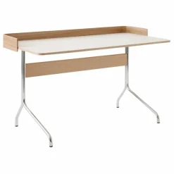 Hot & Tradition Bureau Pavilion AV17, piètement chromé | Chêne