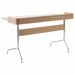 Hot & Tradition Bureau Pavilion AV17, piètement chromé | Chêne