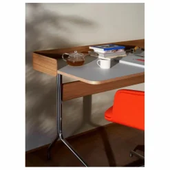 Hot & Tradition Bureau Pavilion AV17, piètement chromé | Chêne