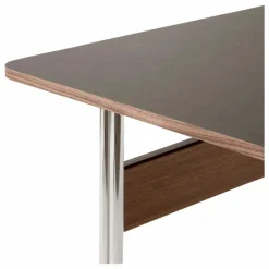 & Tradition Bureau Pavilion AV16, piètement chromé | Noyer