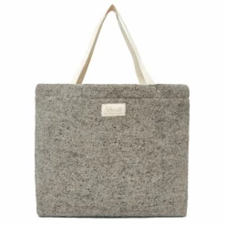 Outlet Adorna Cabas en laine et lin | Gris chiné