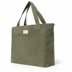 Hot Adorna Cabas en lin | Vert kaki