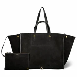 Clearance Jérôme Dreyfuss Cabas Léon M Croûte Velours | Noir