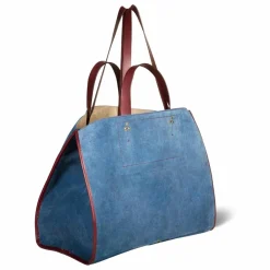 Jérôme Dreyfuss Cabas Léon M Croûte Velours | Bleu jean