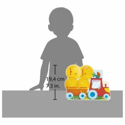 Sale Janod Cache-cache tracteur Jaune