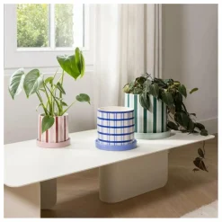 &Klevering Cache-pot Clash Stripe | Vert New