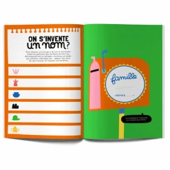 Online Minus Editions Cahier Ma tribu recomposée Multicolore