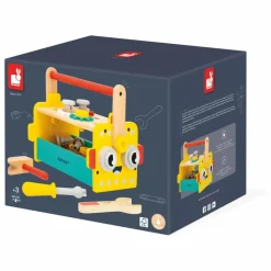 Janod Caisse à outils Robot Brico'Kids Multicolore Discount