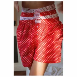 C'est moi qui pilote Caleçon Cœurs | Blanc Sale