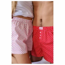 C'est moi qui pilote Caleçon Cœurs | Blanc Sale