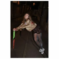 Online C'est moi qui pilote Caleçon Velours Sequins | Bronze