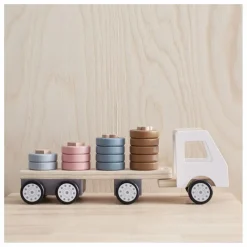 Kid's Concept Camion et anneaux à empiler Multicolore Outlet