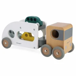 Janod Garages, Circuits|Camion Porte-autos et ses 3 véhicules