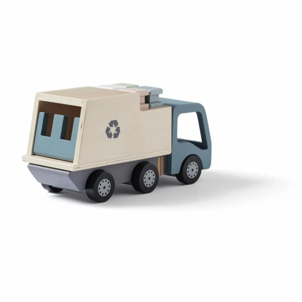 Hot Kid's Concept Camion poubelle en bois Multicolore