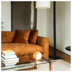 Panac Edition Canapé 3 places Bellechasse light en velours gratté - 240 cm |