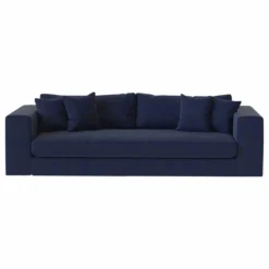 Panac Edition Canapé 3 places Bellechasse en velours brut - 245 cm |