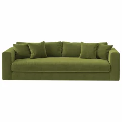 Panac Edition Canapé 3 places Bellechasse light en velours brut - 240 cm |