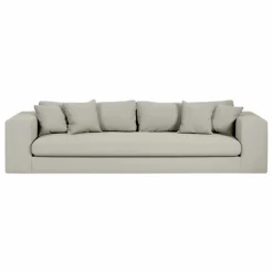 Sale Panac Edition Canapé 3 places Bellechasse en coton et lin - 245 cm | Perle