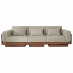 New Gabrielle Paris Canapé 3 places Georges le Confortable avec accoudoirs Naturel