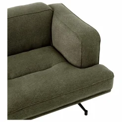 & Tradition Canapé 2 places Inland AV22, piétement noir | Vert kaki Hot