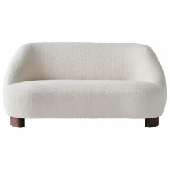 Best & Tradition Canapé 2 places Margas LC3, piètement noyer | Ivoire