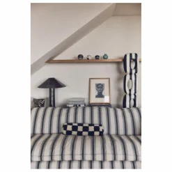 HKliving Canapé à rayures 4 places Nomad | Craie Best