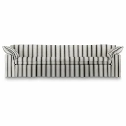 HKliving Canapé à rayures 4 places Nomad | Craie Best