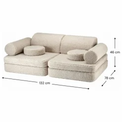 Online Wigiwama Canapé modulable en teddy | Beige