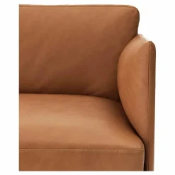 Best Muuto Canapé Outline en cuir 3 places | Cognac