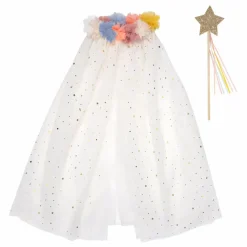 Hot Meri Meri Cape avec collier pompon Multicolore