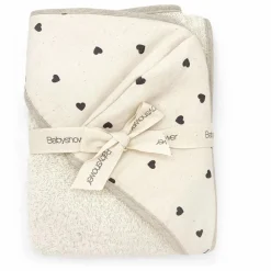 Babyshower Cape de bain Cœurs | Blanc Online