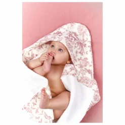 Tartine et Chocolat Puériculture|Linge De Toilette|Cape de bain en éponge Toile de Jouy |