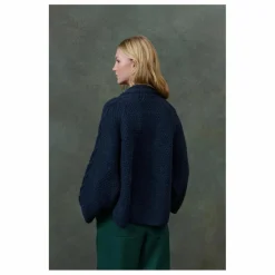 Louise Misha Cape Khellane Maille - Collection Femme | Bleu marine New