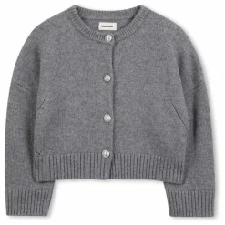 Zadig & Voltaire Cardigan Ailes Laine | Gris chiné Clearance