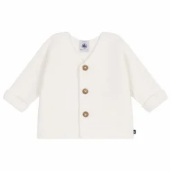 Petit Bateau Cardigan Barby Coton Bio | Blanc Hot