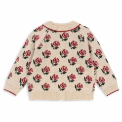 Konges Sløjd Cardigan Belou Roses Laine | Ecru Clearance