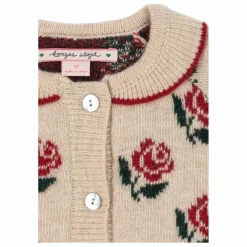 Konges Sløjd Cardigan Belou Roses Laine | Ecru Clearance