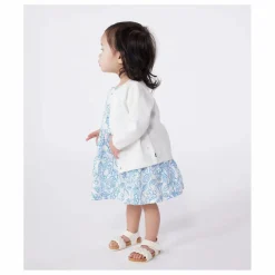Petit Bateau Cardigan Benga Coton Bio | Blanc Online