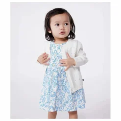 Petit Bateau Cardigan Benga Coton Bio | Blanc Online