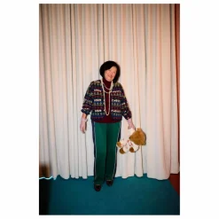 Online Bobo Choses Cardigan Laine et Fibres Recyclées - Collection Femme | Bleu marine