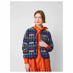 Online Bobo Choses Cardigan Laine et Fibres Recyclées - Collection Femme | Bleu marine