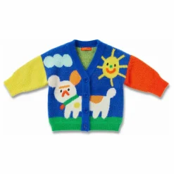 Halcyon Nights Cardigan Chiens | Bleu roi Outlet