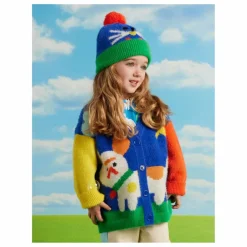 Halcyon Nights Cardigan Chiens | Bleu roi Outlet