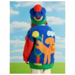 Halcyon Nights Cardigan Chiens | Bleu roi Outlet