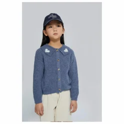 Mipounet Cardigan Col Claudine Petra | Bleu Sale